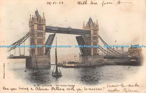 R462503 London The Tower Bridge E Le Deley No 21 1903