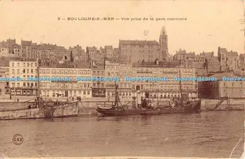 R464540 3 Boulogne S Mer Vue prise de la gare maritime C A B