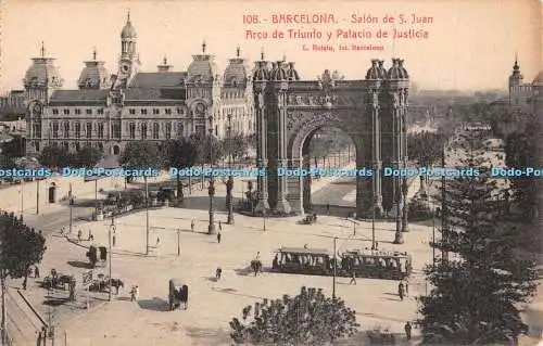 R465927 108 Barcelona Salon de S Juan Arco de Triunfo y Palacio de Justicia L Ro