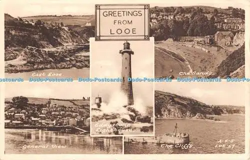 R464552 Grüße aus Looe A F S LOE 67 Friths Serie 1953 Multi View