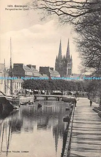 R462607 Quimper Perspective des Quais Villard