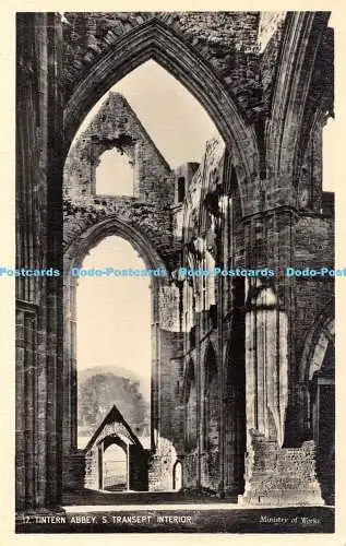 R462637 Tintern Abbey S Transept Interior Ministry of Works RP