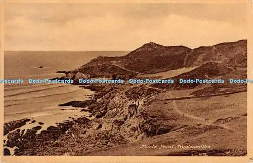 R466015 Woolacombe Morte Point M und L National Series 1953
