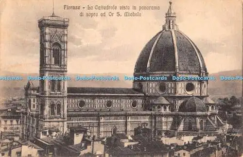 R466093 Firenze La Cattedrale Blick im Panorama si sopra ad Or S Michele S T A