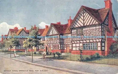 R464768 Cottage Homes Greendale Road Hafen Sonnenlicht bildhafte Postkarten von Hafen