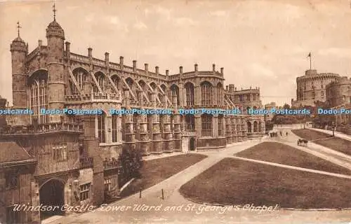 R466192 Windsor Castle Lower Ward and St George Chapel F Frith No 35385