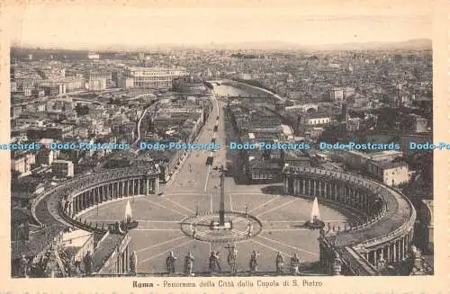 R466208 Roma Panorama della Citta dalla Cupola di S Pietro Aut Min Cultura Popol