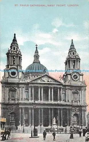 R462905 London St Pauls Cathedral West Front G D und D L