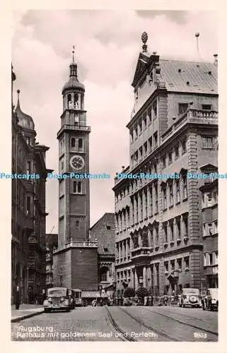 R462983 Augsburg Rathaus mit goldenem Saal dem Perlach RP