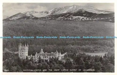 R463168 Balmoral Castle and the Snow Capped Summit of Lochnagar J B White Best o