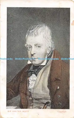 R466692 Sir Walter Scott D und D G Postkarte 1907