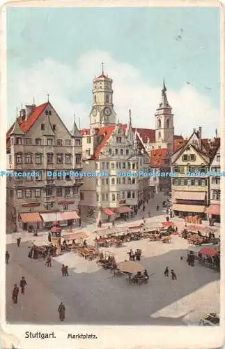 R466751 Stuttgart Marktplatz L Schaller Nr 207
