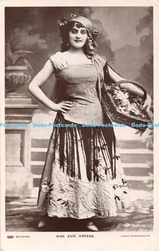 R466841 Miss Evie Greene Davidson Bros Glossyphoto Series London Stereoscopic 19
