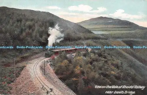 R467064 Blick auf das Tal der Rheidol Eisenbahn in der Nähe der Teufelsbrücke Frank Phillips Ser