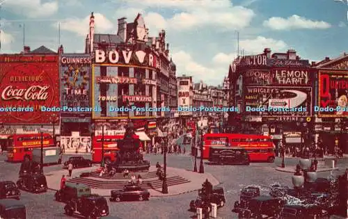 R467182 London Piccadilly Circus The Photographic Greeting Card Natural Colour S