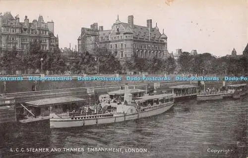 R467377 London Steamer and Thames Embankment G D and D The Star Series