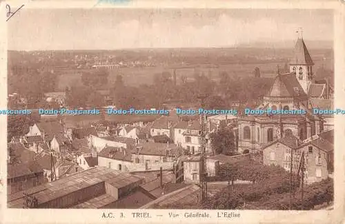 R467427 Triel Vue Generale L Eglise Abeille Cartes