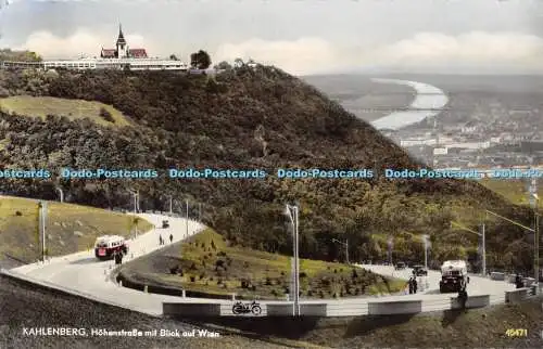 R467456 Kahlenberg Hohenstraße mit Blick auf Wien P A G RP