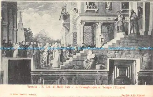R467570 Venezia R Acc di Belle Arti La Presentazione al Tempio Tiziano Giov Zane