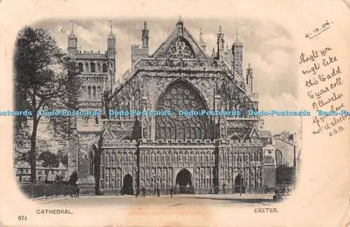 R467755 Kathedrale von Exeter Postkarte 1905