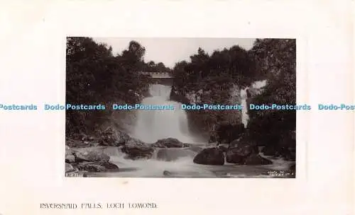 R467784 Loch Lomond Inversnaid Falls Rotary Photo Plate Sunk Gem Series W R and