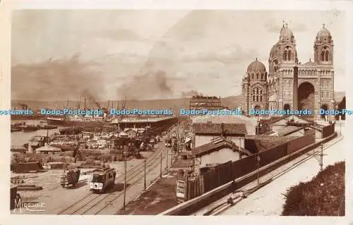 R467946 Marseille la Cathedrale et le Quai de la Joliette Mireille G Gandini