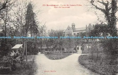 R467974 Bordeaux Lycee de Jeunes Filles Parc de l externat D Kunst Foto Merlin