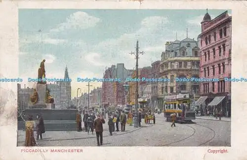 R468019 Piccadilly Manchester Postkarte