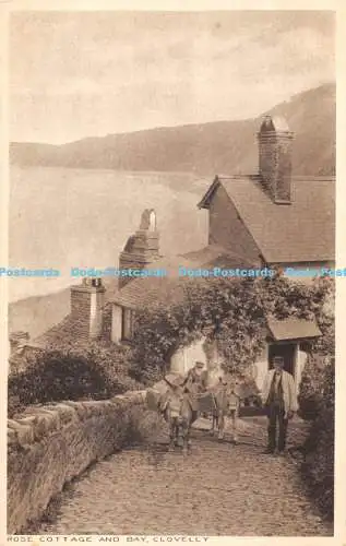 R474756 Rose Cottage and Bay Clovelly The Majestic Serie G S Reilly