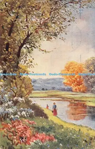 R474794 Gemälde Landschaft Postkarte J K P 602 4 1935