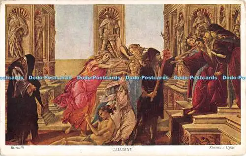 R477277 Florence Uffizien Calumny Medici Society No 51 Botticelli