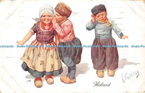 R468161 Holland K Feiertag B K W I Postkarte