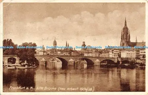 R477309 Frankfurt a M Alte Brücke erbaut 1914 Heinrich Nord