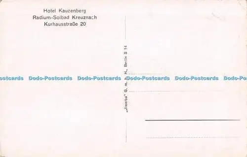 R477370 Hotel Kauzenberg Radium Solbad Kreuznach Jlwerba G m b H