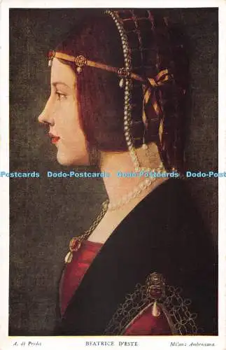 R474977 A di Predis Beatrice dEste Milan Ambrosiana The Medici Society No 17