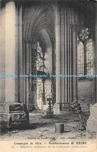 R474996 Jules Matot ND Campagne de 1914 Bombardement de Reims 66 Desastres inter