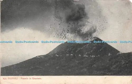 R468257 Napoli Vesuvio in Eruzione Lit De Luca Gentile