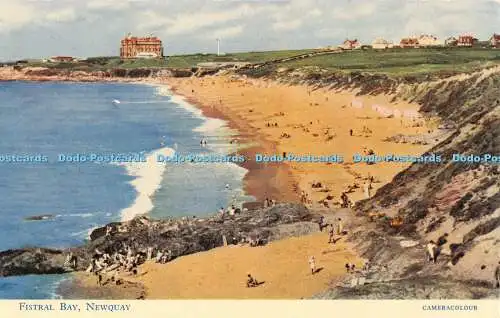 R468259 Newquay Fistral Bay J Salmon Cameracolour 1954