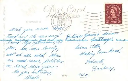 R468259 Newquay Fistral Bay J Salmon Cameracolour 1954