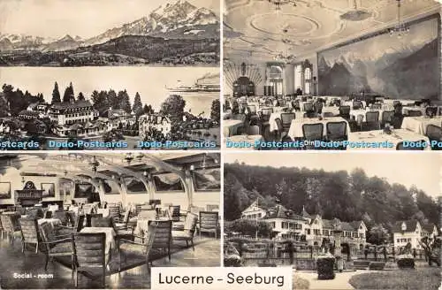 R471694 Luzern Seeburg Die Polytechnischen Chalets Fotoglob Wehrli A G Zürich 1948