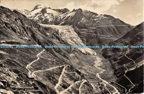 R471702 Rhonegletscher Grimsel und Furkastrasse 4748 Fotoglob Wehrli A G Zürich