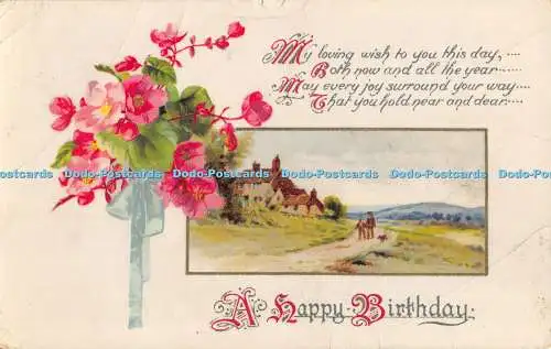 R477424 A Happy Birthday My loving wish to you this day Wildt and Kray Series 29