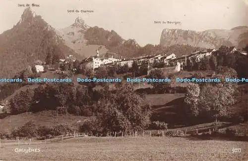 R471705 Gruyeres Dent de Broc Dent du Chamois Dent du Bourgoz 9217 Art Perrochet
