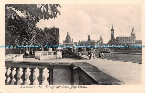 R468325 Dresden Am Königsufer Beim Jap Palais Gebr Schelzel Nr 641 R L M