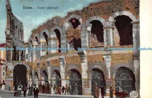 R477477 Verona Arena dettagli Postkarte