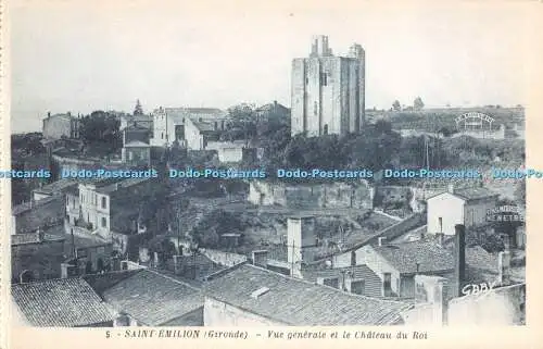 R477495 Saint Emilion Gironde Vue Generale et le Chateau du Roi Gaby G Artaud