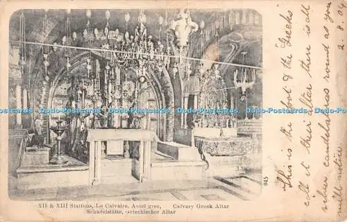 R468353 XII und XIII Stationen Kalvarienberg Griechischer Altar