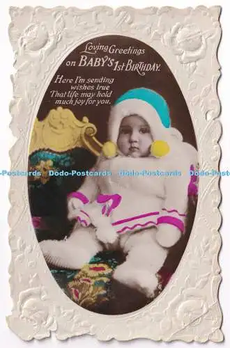 R477535 Liebe Grüße zum Baby 1. Geburtstag RP 1930