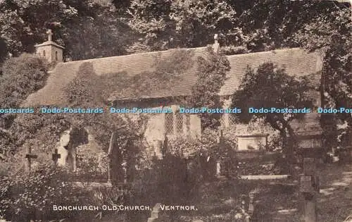 R468458 Ventnor Bonchurch Old Church E T W Dennis