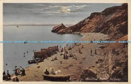 R471889 Meadfoot Beach Torquay The Milton Fac Simile Moonlight Series Woolstone